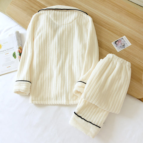 Coral Fleece Pajama Set for Men & Women