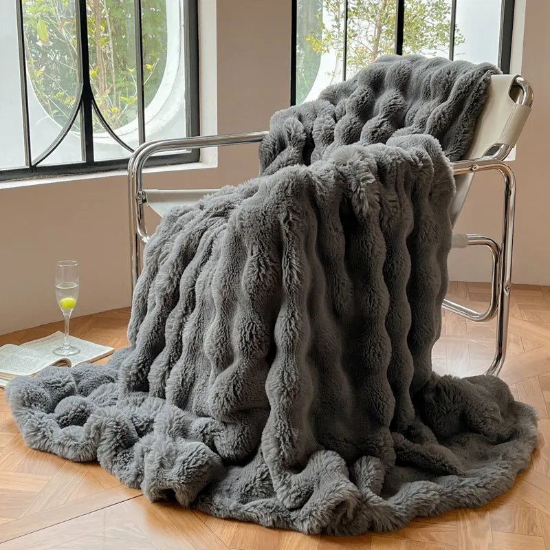 PREMIUM FAUX RABBIT BLANKET