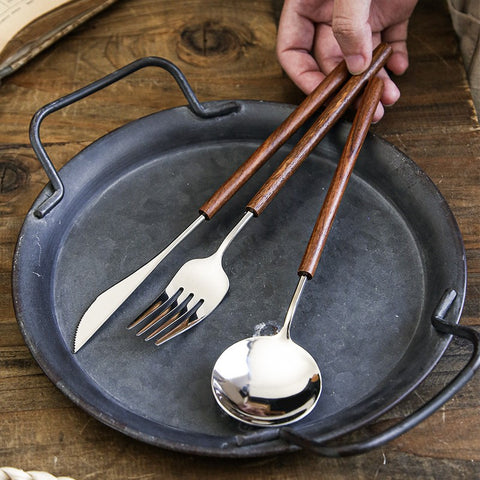 Toscana Rosewood Flatware Set