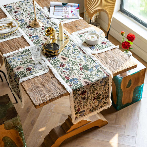 Floral Tapestry Placemat – Round & Rectangular