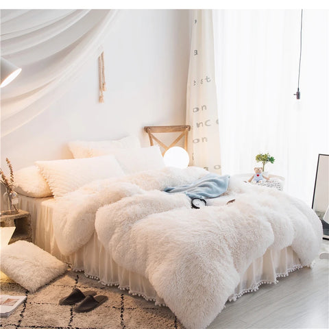 Velvet Duvet Cover - 4 Piece Bedding Set