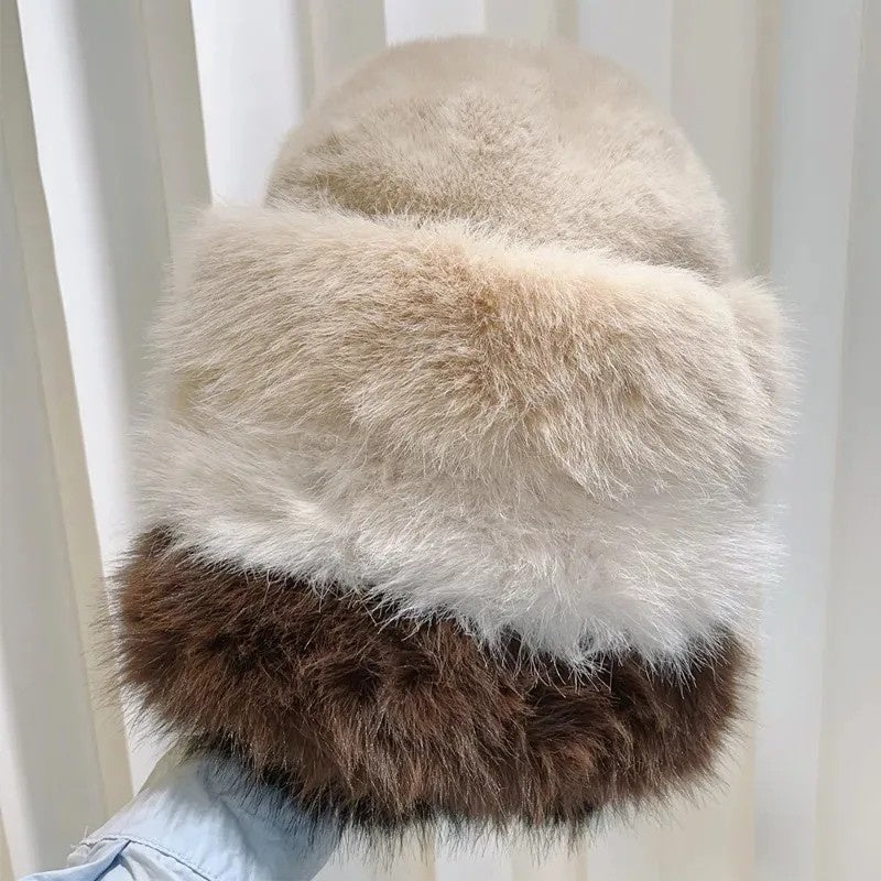 LARA FAUX FUR BUCKET HAT