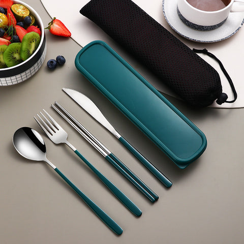 Portable Flatware Set with Case