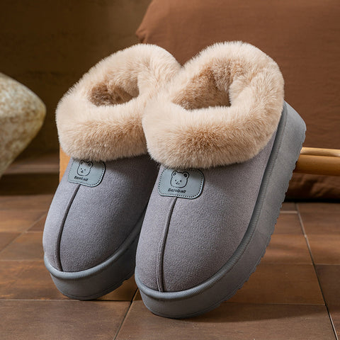 Faux Fur Women’s Boot Slippers