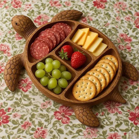 Turtle Wooden Charcuterie Tray