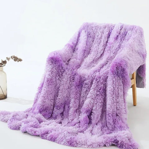 Tie Dye Fluffy Throw Blanket