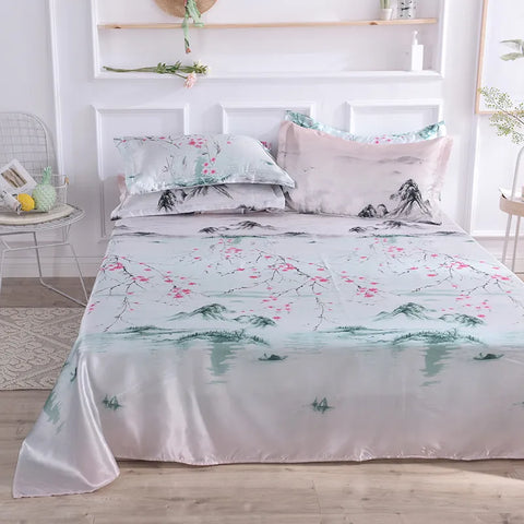 Sakura Mist Duvet Cover | Bedding Set (4PCS)
