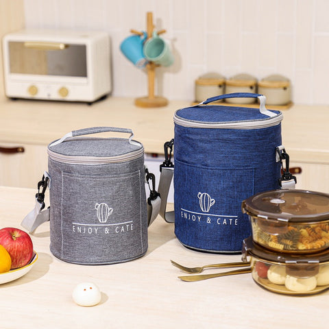 Cylinder Insulated Lunch Bag