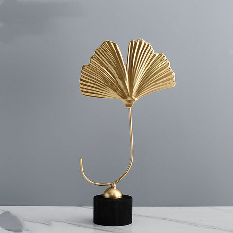 Golden Ginkgo Leaf Table Decor