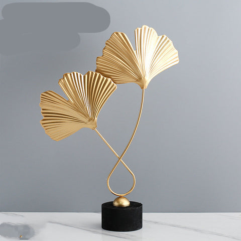 Golden Ginkgo Leaf Table Decor