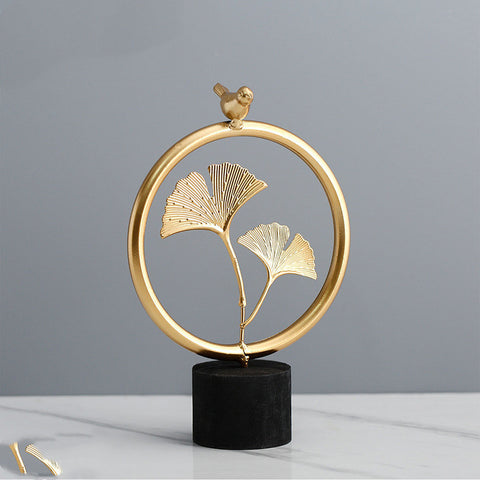 Golden Ginkgo Leaf Table Decor