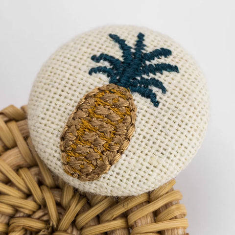 Isla Pineapple Woven Earrings