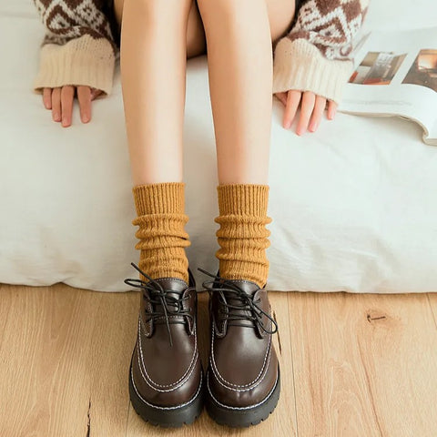 Warm Wool Crew Socks 7-Pack Women