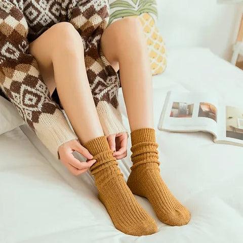 Warm Wool Crew Socks 7-Pack Women