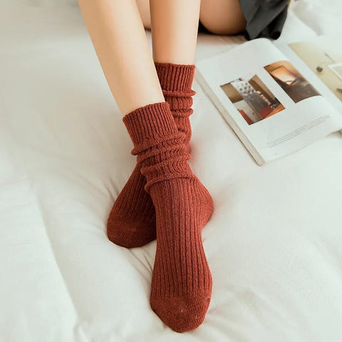 Warm Wool Crew Socks 7-Pack Women