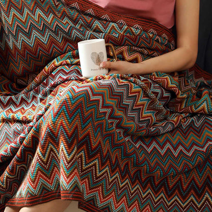 LYRA BOHEMIAN KNIT BLANKET