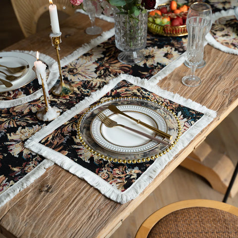 Floral Tapestry Placemat – Round & Rectangular