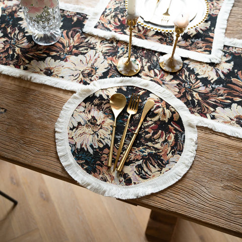 Floral Tapestry Placemat – Round & Rectangular