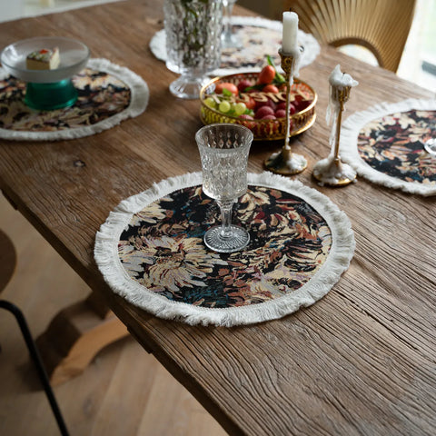 Floral Tapestry Placemat – Round & Rectangular
