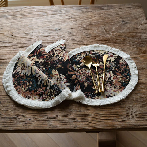Floral Tapestry Placemat – Round & Rectangular