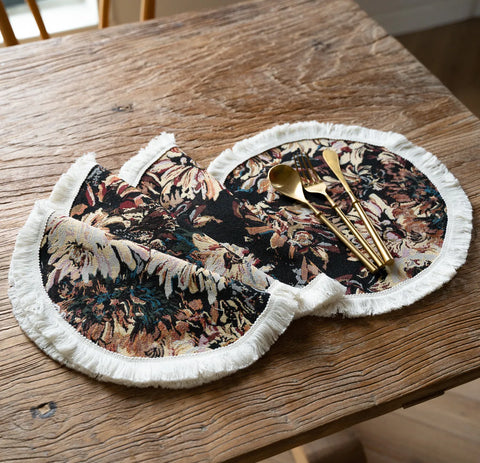 Floral Tapestry Placemat – Round & Rectangular