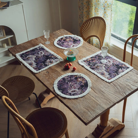 Floral Tapestry Placemat – Round & Rectangular