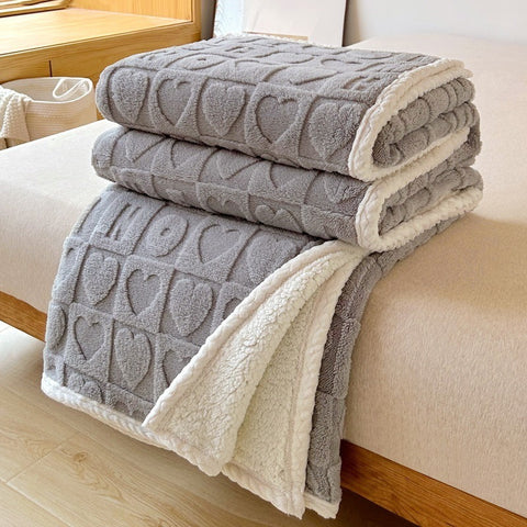 Heart Hug Sherpa Blanket