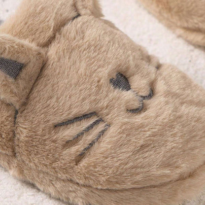 AKIKO PLUSH CAT SLIPPERS