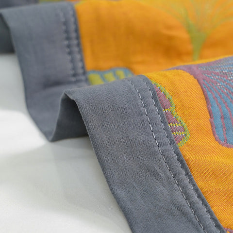Ginkgo Dream Reversible Cotton Quilt