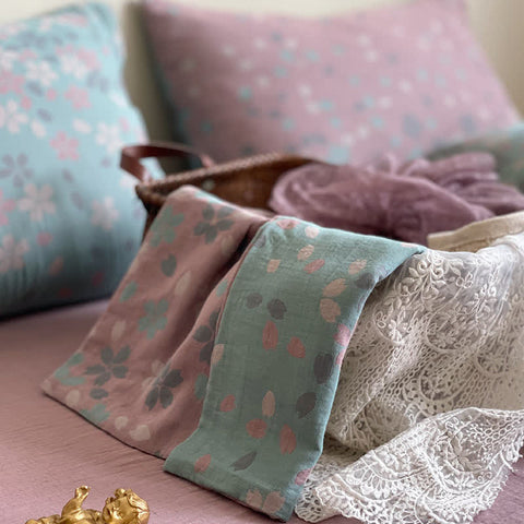 Lavender Blush Cotton Gauze Bedding Set(4 PCS)