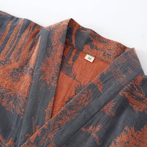 Men’s Lightweight Cotton Kimono Bathrobe