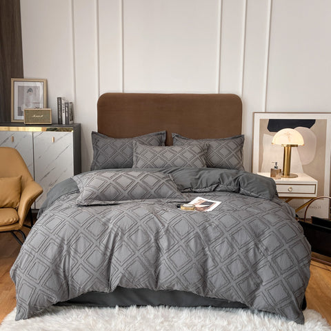 Vintage Tufted Bedding Set - 4PCS