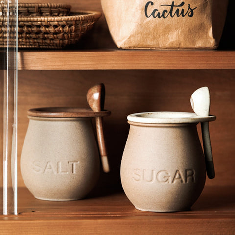 Tokoname Ceramic Salt & Sugar Jar
