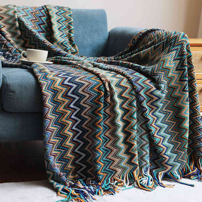 LYRA BOHEMIAN KNIT BLANKET