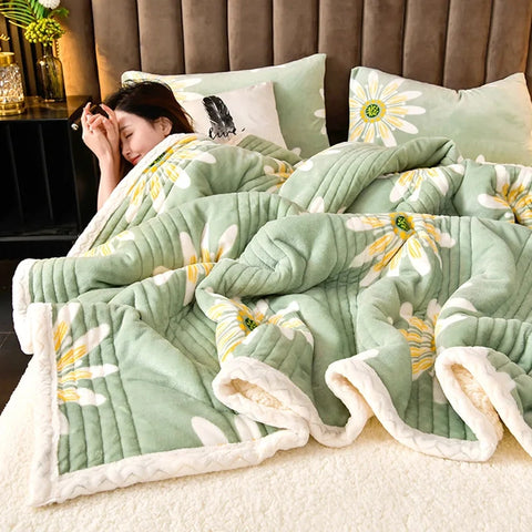 Sherpa Blanket - Thick Fleece Winter Throw