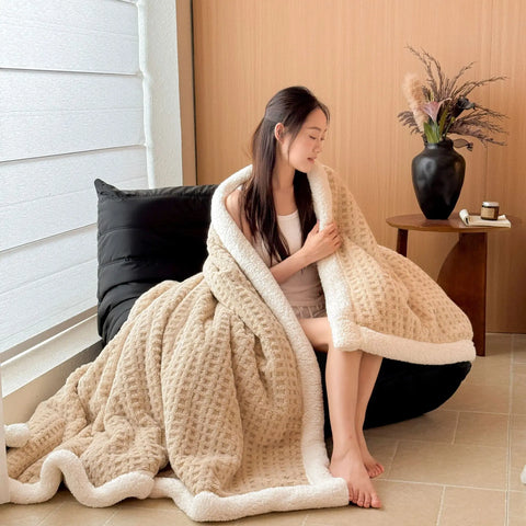 Thick Waffle Winter Blanket