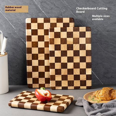 Acacia Chess Pattern Cutting Board