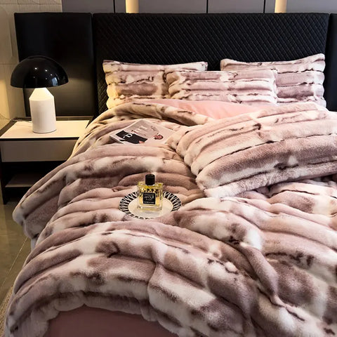 Velvet Bedding Set - Faux Fur Ultra Soft (4PCS)