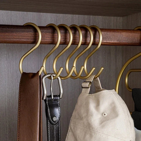 Aluminum S Hooks - Belt, Scarf, Hat Hanger