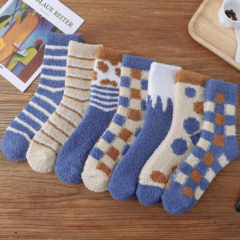Women's Fuzzy Cozy Socks 7-Pack