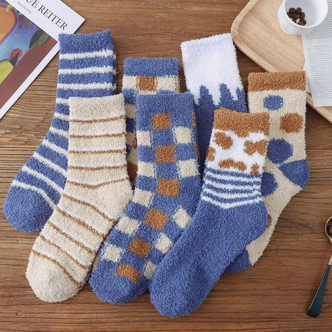 Women's Fuzzy Cozy Socks 7-Pack