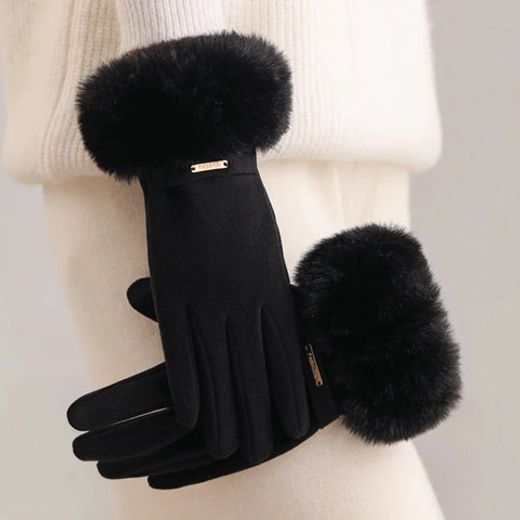Women's Winter Faux Fur Gloves