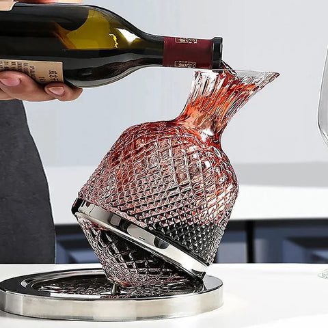 Crystal Elegance Rotating Decanter