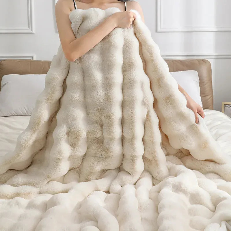 PREMIUM FAUX RABBIT BLANKET