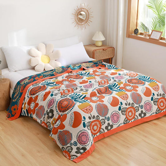 BOHO FLOWER BLANKET