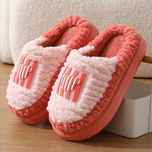 FLUFFY-POPS PLUSH SLIPPERS