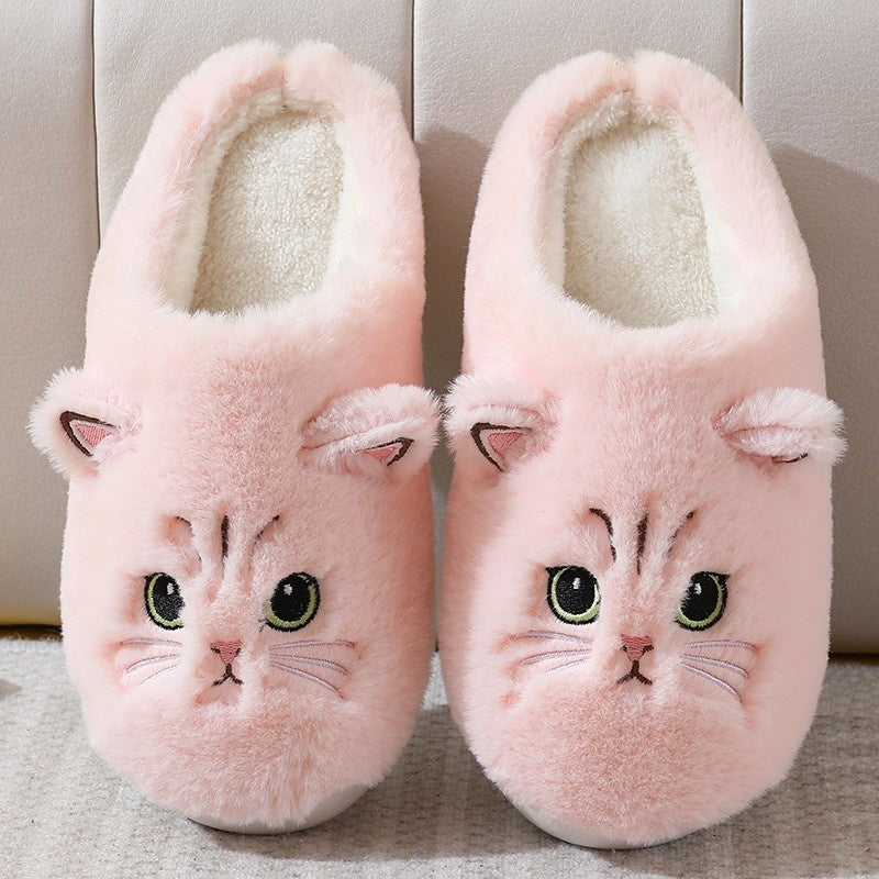 CAT PLUSH SLIPPERS