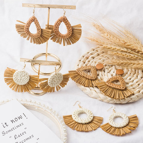 Isla Raffia Earrings