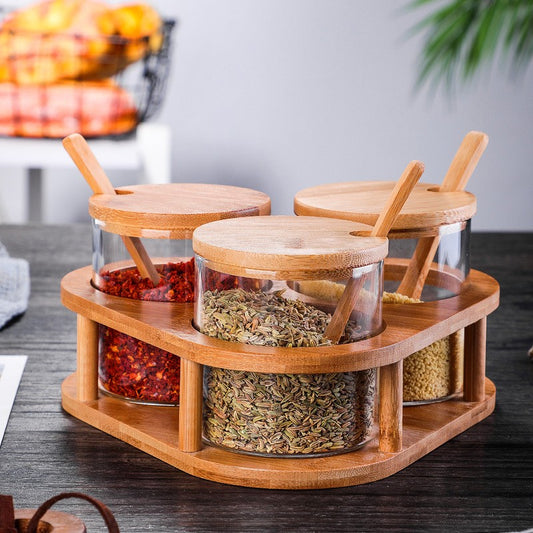 NATURA SPICE BAMBOO JAR SET
