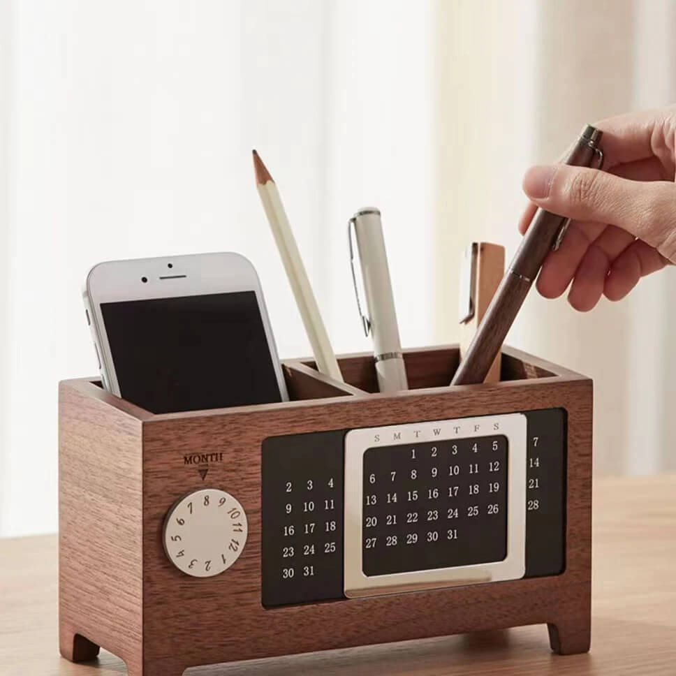 OAKNEST WOODEN DESK ORGANIZER